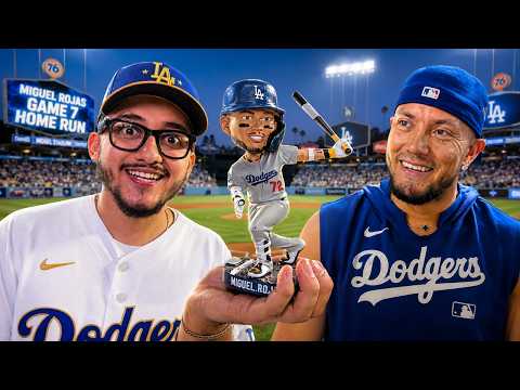 This Miguel Rojas Bobblehead Night Was INSANE - YouTube