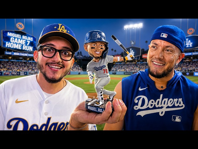This Miguel Rojas Bobblehead Night Was INSANE - YouTube