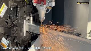 Máy cnc laser cắt ống Ống IR-D90QA, cắt ống hộp nạp phôi tự động, kẹp đa năng