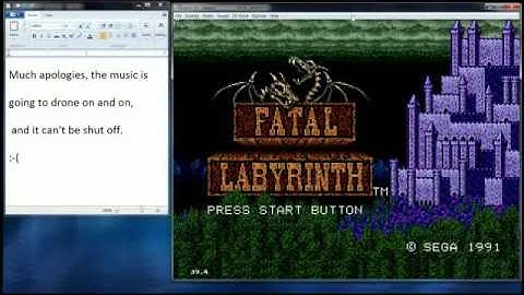 Fatal Labyrinth (Genesis)(Part 1)