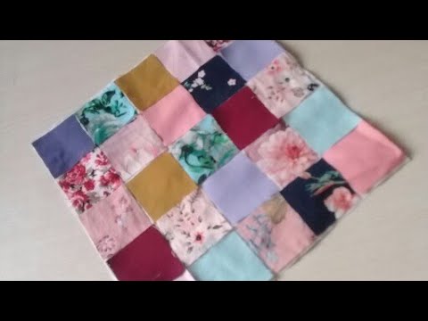 ✅DIY. I never throw away small pieces of cloth. Perfect seams and joints in patchwork style.