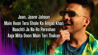 Video thumbnail of "KANTA LAGA  (Lyrics) karaoke music, Tony Kakkar, Yo Yo Honey Singh, Neha Kakkar - Anshul Garg"