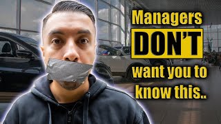TOP 3 ways AUTO FINANCE MANAGERS SCAM YOU