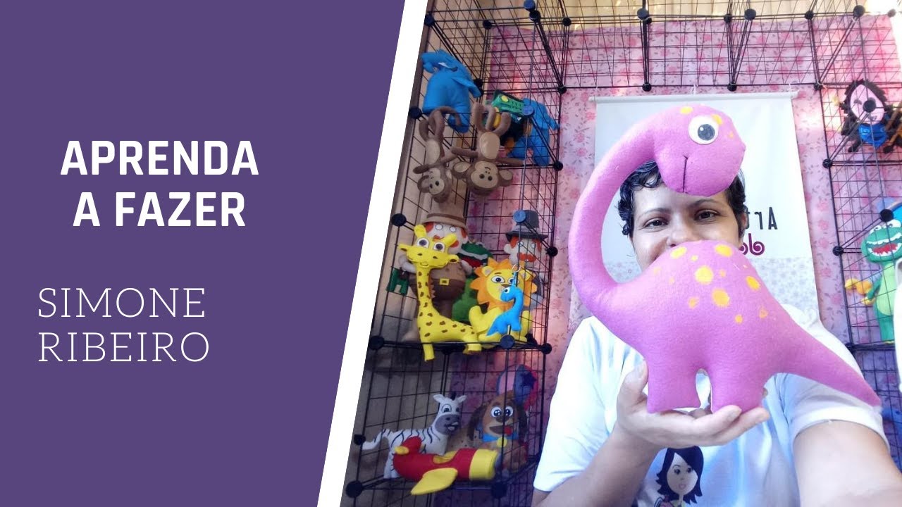 DINOSSAURO BRONTOSSAURO DE FELTRO