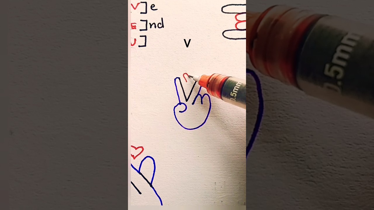 victory sign for V...HOPE YOU LIKE IT...