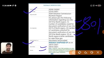 SSC MTS 2019 Document Verification Total Attendance 80% in Northern Region