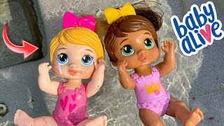 NEW Baby Alive dolls swimming in the Pool ‍♀