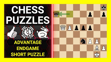 Chess Puzzles to Practice. Themes: Advantage, Endgame, Short puzzle. Learn Chess