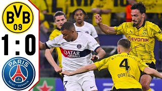 PSG vs Dortmund 0-1 HIGHLIGHTS | UEFA Champions League 2024