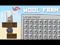 How to Build a SIMPLE AUTOMATIC WOOL FARM in Minecraft (1.14+)