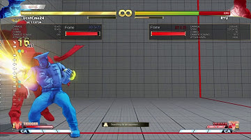 Guile loop combo with flash kick super cancel ender