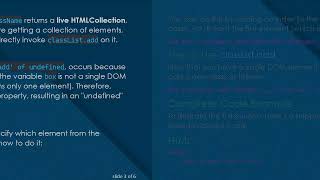 Famous Resolving the Uncaught TypeError when Using classList.add in JavaScript Wealth