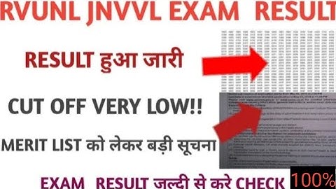 Rvunl junior accountant result 2021|jvvnl junior accountant result date 2021|rvunl,jvvnl result 2021