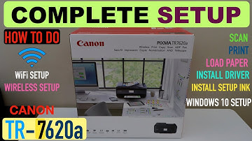 Canon Pixma TR7620a Setup, Unboxing, Install setup Ink, Driver, Wireless setup Win 10, Print & Scan.