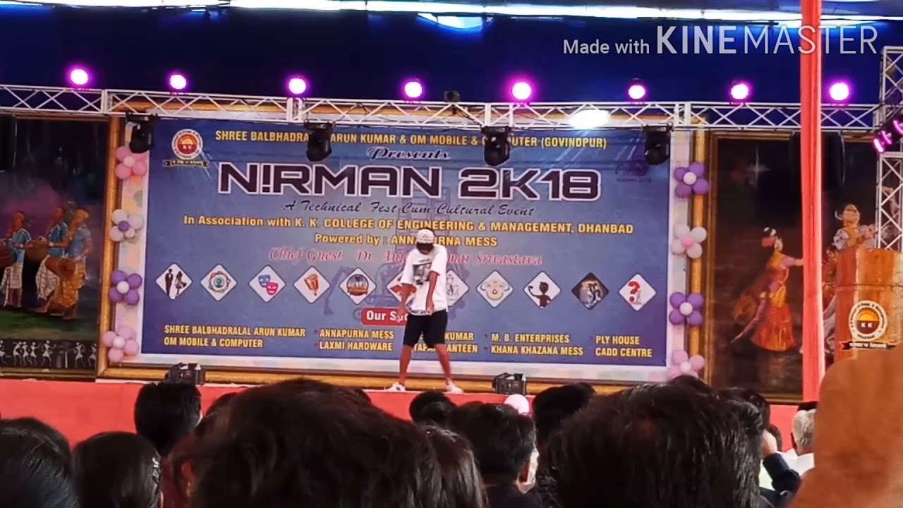 Locking popping dance kkcollege Dhanbad nirman program 2k18