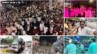 ❤️🙏🏻( SURAT VLOG2  ) Ganpati Aagman SWAR SAMRAT BAND SATANA ( 1221 ) HDR VIDEO