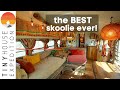 Family's Amazing Bus Tiny Home Conversion: BEST Skoolie eva!