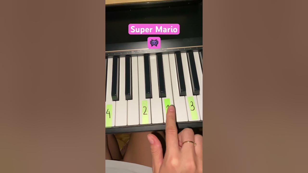 Super Mario play piano! Easy, quick to learn Mario's melody #piano #pianomusic #pianolessons