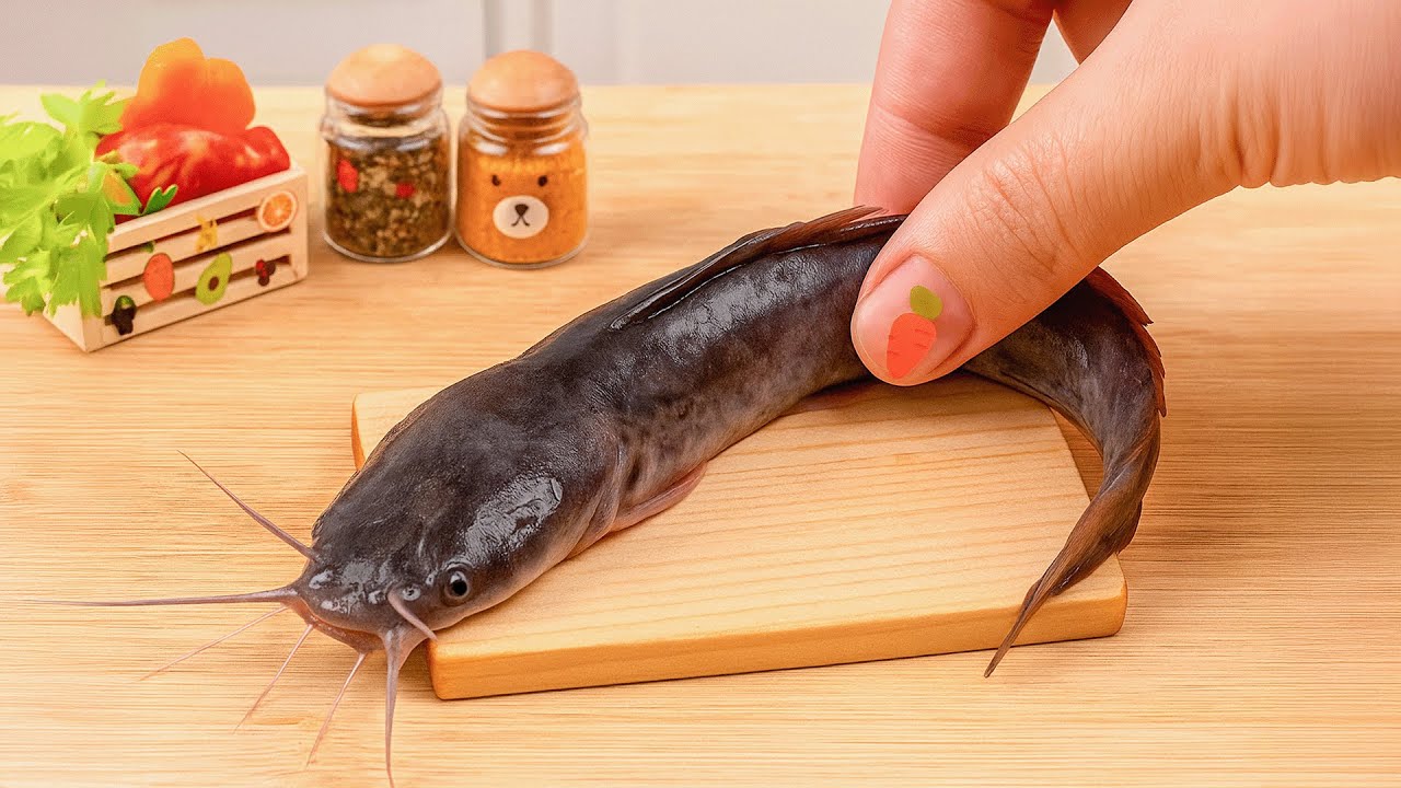 Seafood Recipe | How To Make Miniature Fried Catfish | Pretty Mini Food