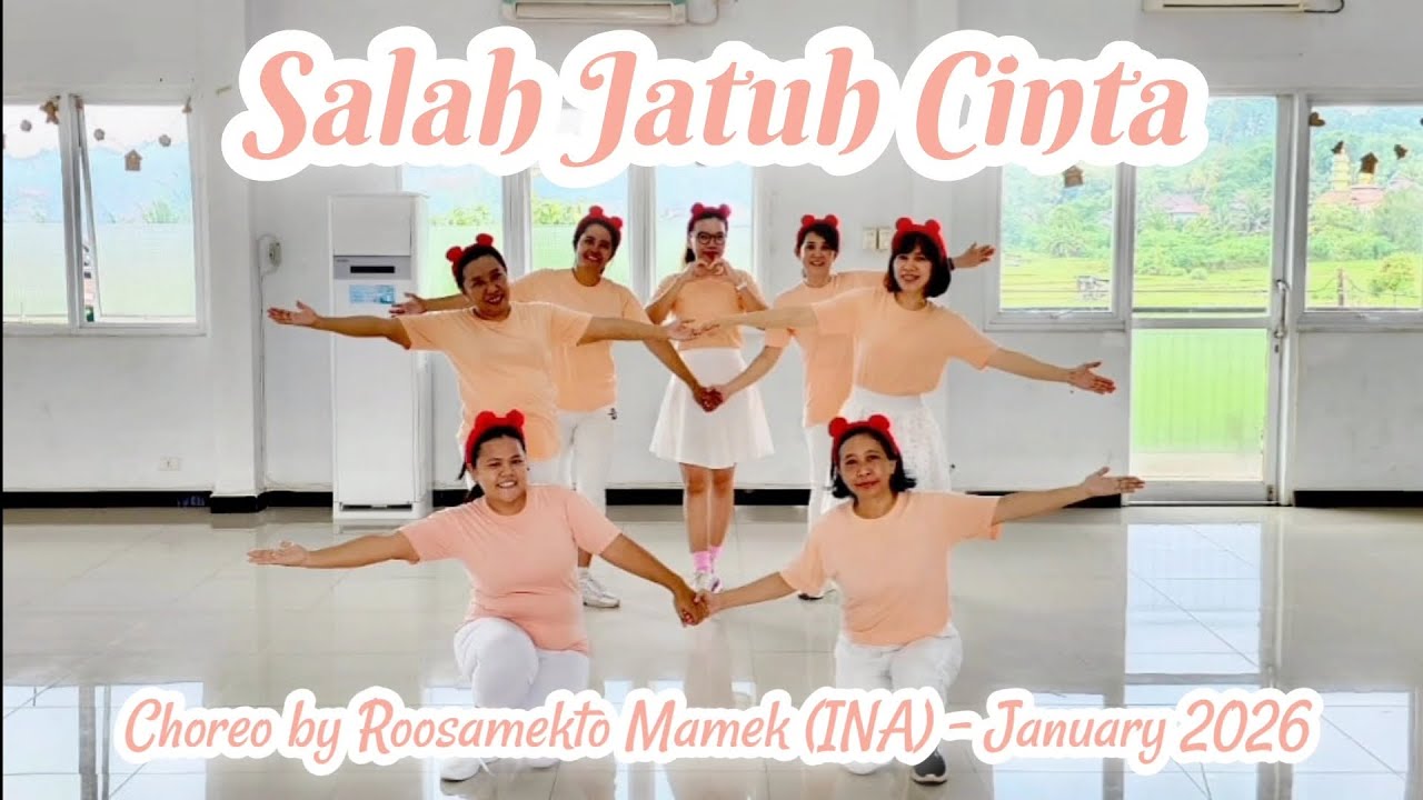 Salah Jatuh Cinta Line Dance (2nd upload) // Choreo by Roosamekto Mamek (INA) - January 2026