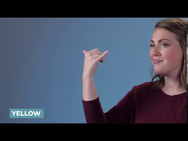 Sign Language For The Color Yellow Light Weight" American Sign