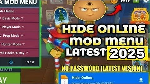 🔥 New! Hide Online MOD Menu v4.9.30 (God Mode, Fly & All Unlocked) Working Version 2025