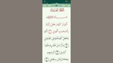 ﷽ سورة *(الفيل)* تلاوة القرآن الكريم ❤️ القارئ 🎙️ أحمد العجمي