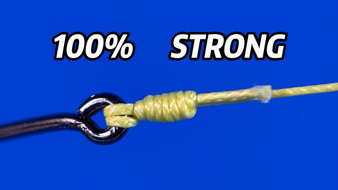 How to Tie the Improved Clinch Knot — The Most Popular Fishing Knot in 4K