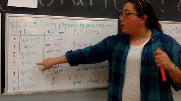 6.1 - Classifying Polynomials