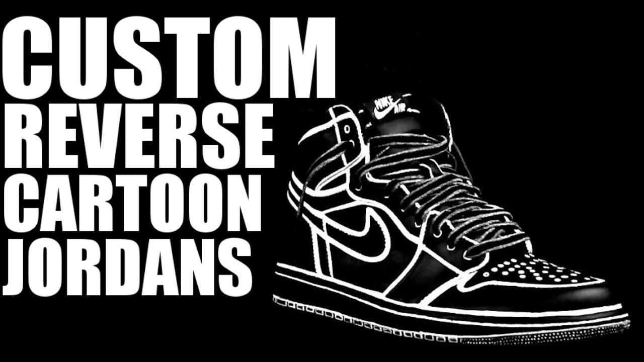 CUSTOM REVERSE CARTOON JORDAN 1!! - YouTube