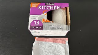 13 Gallon Kirkland Drawstring Trash Bags - 200 count