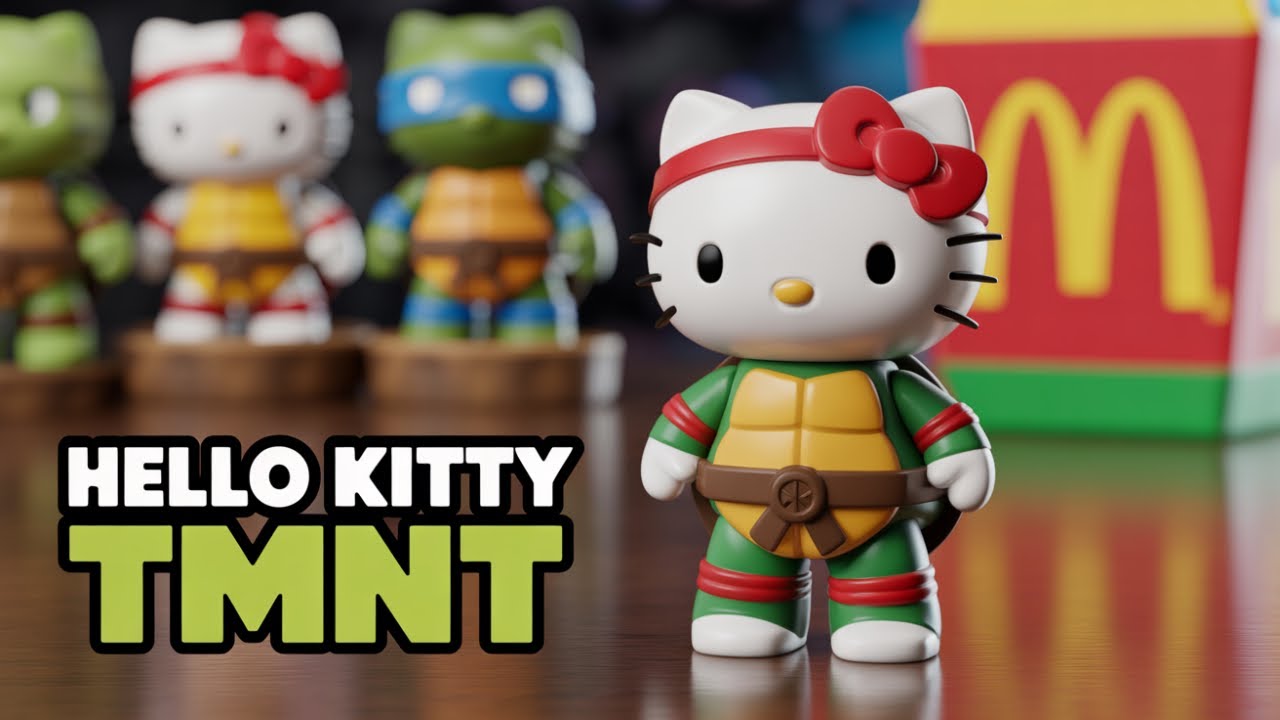McDonald's 2025 TMNT x Hello Kitty & Friends Collab Toy UNBOXING 2.0