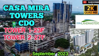 CASA MIRA TOWERS CDO- 23F & 27F| by Cebu Landmasters Inc, | Project Update as of Sept 2023