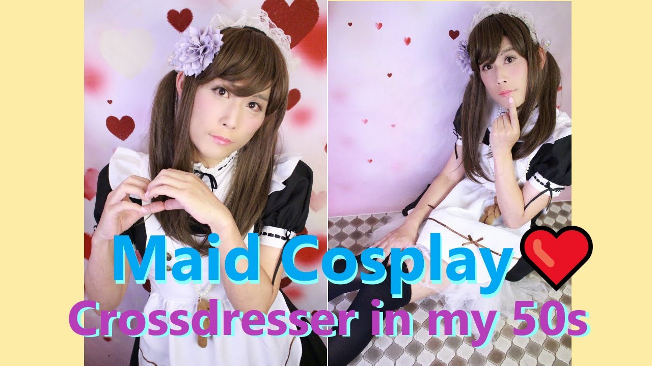 【メイドコスプレ女装】crossdresser Maid Cosplay Slide Show Japanese Crossdresser 女装 Youtube