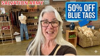 50 % OFF Blue Tag Sale At This Salvation Army Store!