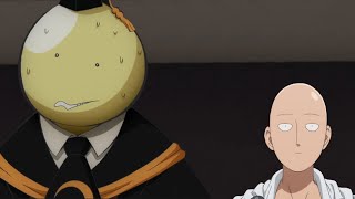 【动漫乱入#1】一拳超人vs杀老师，Saitama vs Koro sensei＃1