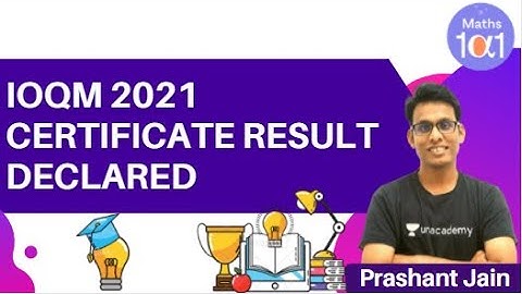 IOQM 2021: Certificate Result Declared | Maths 101 | Prashant Jain #shorts