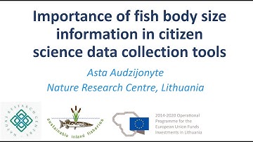 Conference talk: Importance of fish body size information in citizen science data collection tools