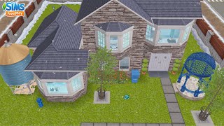 The sims freeplay|สร้างบ้าน2ชั้นโทนขาว+น้ำเงิน??