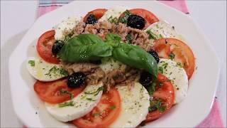 طريقة عمل سلطة كابريزي الإيطالية الشيف نادية | Salade caprese recette italienne