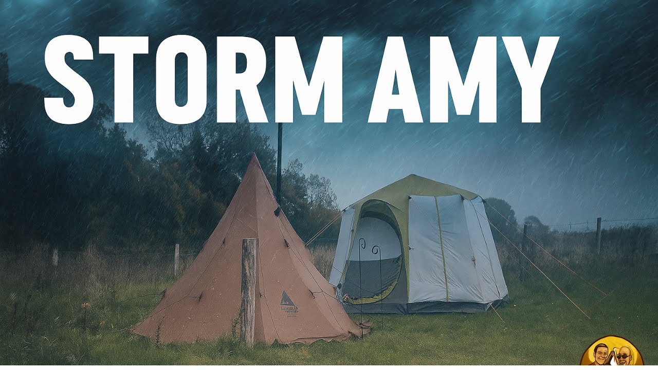 Camping in a Storm | Surviving Storm Amy in a Tent