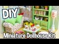 DIY Miniature Dollhouse Kit Cute Room with Working Lights!  Family Hall Roombox