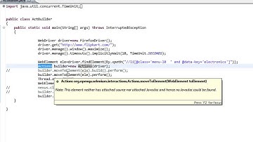[Selenium WebDriver Videos]: How to mouse hover on a webelement using webdriver