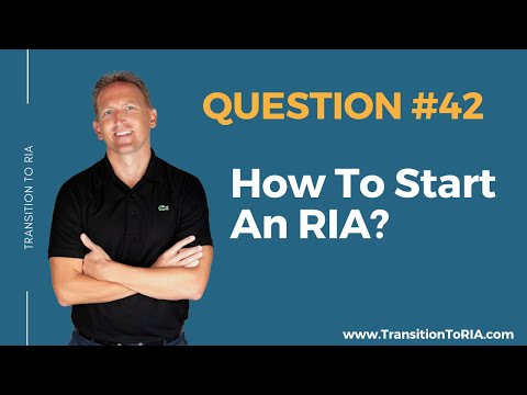 Vídeo: O que é preciso para ser um RIA?