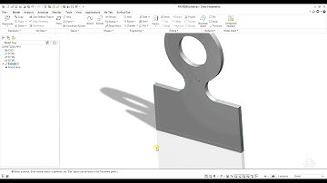 PTC Creo - Modeling a Ring Lug in 5 Minutes