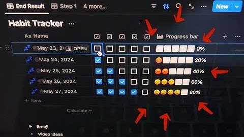 How to create an aesthetics custom progress bar in Notion
