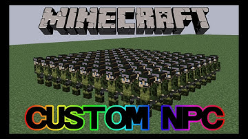 Minecraft | CUSTOM NPC MOD | CREATE YOUR OWN ARMY | Mod Showcase