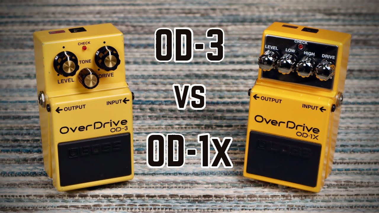 Boss OD-3 vs OD-1x Comparison and Review | Analog vs Digital