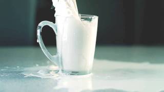 Slow motion milk