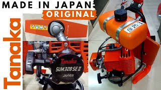 UNBOXING TANAKA Backpack Brush Cutter SUM328 SE II | How To Install   Test | Mesin Potong Rumput